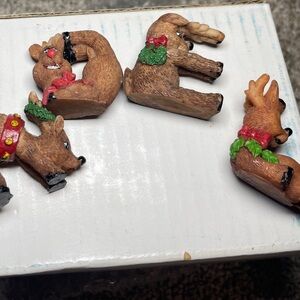 Vintage Christmas Reindeer Home Interiors Gifts Spells N O E L